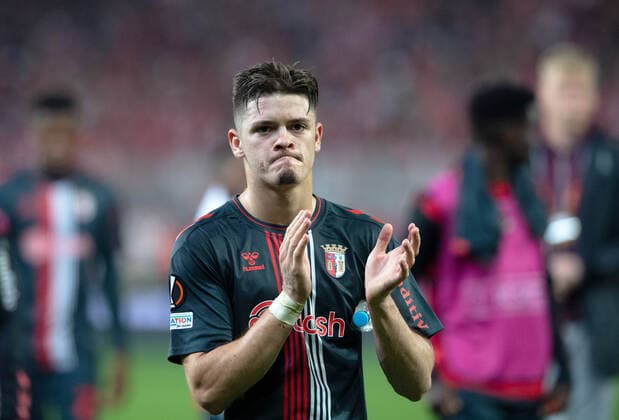 Football, Men, 2022 2023 season, Europa League group stage, Group D, Matchday 5 , 1 FC Union Berlin SC Braga, Vitinha SC Braga , Disappointment after the final whistle, 27 10 2022, Copyright: xSebastianxRäppold MatthiasxKochx