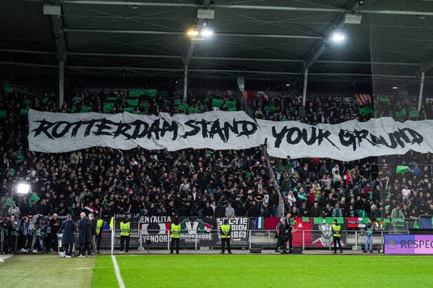 UEFA Europa League: SK Sturm Graz v Feyenoord Graz - Rotterdam stand your ground during the match between SK Sturm Graz v Feyenoord at Stadion Graz-Liebenau on 27 October 2022 in Graz, Austria. Copyright: xTomxBodex