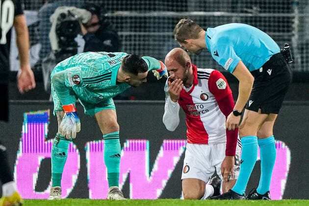 UEFA Europa League: SK Sturm Graz v Feyenoord Graz - Gernot Trauner of Feyenoord during the match between SK Sturm Graz v Feyenoord at Stadion Graz-Liebenau on 27 October 2022 in Graz, Austria. Copyright: xTomxBodex