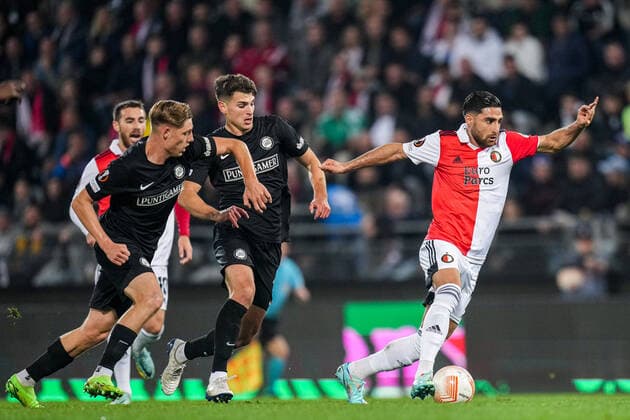 UEFA Europa League: SK Sturm Graz v Feyenoord Graz - Alireza Jahanbakhsh of Feyenoord during the match between SK Sturm Graz v Feyenoord at Stadion Graz-Liebenau on 27 October 2022 in Graz, Austria. Copyright: xYannickxVerhoevenx