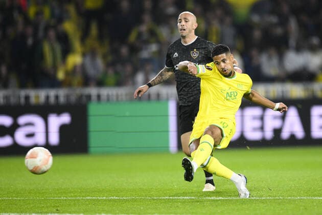 but de Ludovic Blas (Nantes) FOOTBALL : FC NANTES vs QARABAH FK - Ligue Europa - J5 - 27 10 2022 JBAutissier Panoramic 