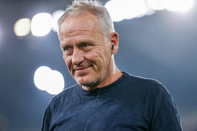Christian Streich SC Freiburg, coach interview , GER, SC Freiburg vs Olympiacos FC, soccer, UEFA Europa League, matchday 5, group stage, 27 10 2022 GER, SC Freiburg vs Olympiacos FC, soccer, UEFA Europa League, matchday 5, group stage, 27 10 2022 Freiburg im Breisgau, Germany Copyright: xEibner-Pressefoto GrantxHubbsx EP_GHS