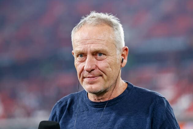 Christian Streich SC Freiburg, coach interview , GER, SC Freiburg vs Olympiacos FC, soccer, UEFA Europa League, matchday 5, group stage, 27 10 2022 GER, SC Freiburg vs Olympiacos FC, soccer, UEFA Europa League, matchday 5, group stage, 27 10 2022 Freiburg im Breisgau, Germany Copyright: xEibner-Pressefoto GrantxHubbsx EP_GHS
