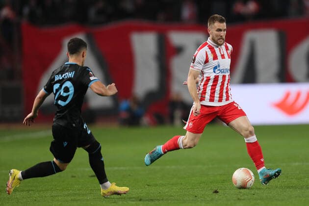 CRVENA ZVEZDA vs TRABZONSPOR ALEKSANDAR KATAI football Crvena zvezda against Trabzonspor UEFA Europa league, Rajko Mitic stadium, Belgrade, 27.10.2022 Foto: FOOTBALL, UEFA EUROPA LEAGUE, CRVENA ZVEZDA, RED STAR, TRABZONSPOR Belgrade Rajko Mitic stadium Serbia Copyright: xMarkoxMetlas xMNxPressx