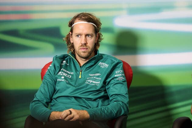 VETTEL Sebastian (ger), Aston Martin F1 Team AMR22, portrait press conference, PK, Pressekonferenz during the Formula 1 Grand Premio de la Ciudad de Mexico 2022, Mexican Grand Prix 2022, 20th round of the 2022 FIA Formula One World Championship, WM, Weltmeisterschaft from October 28 to 30, 2022 on the Autodromo Hermanos Rodriguez, in Mexico City, Mexico - F1 - MEXICO CITY GRAND PRIX 2022 DPPI Panoramic G00D8680