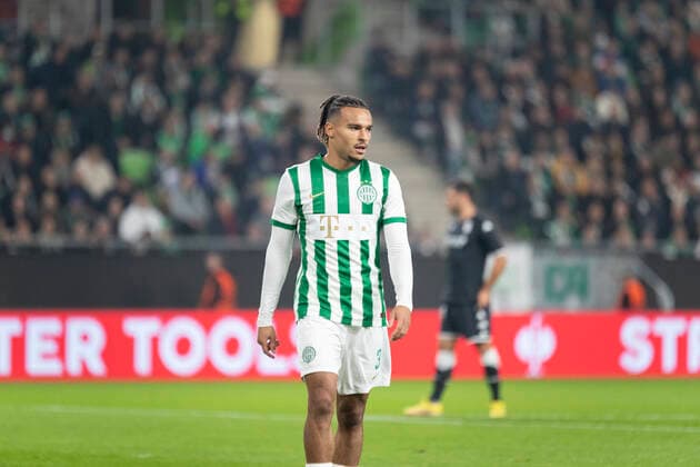Ferencvaros v Monaco, UEFA Europa League football, Budapest, Hungary Budapest, Hungary. 27h, October 2022. Samy Mmaee (3) of Ferencvaros seen during the UEFA Europa League match between Ferencvaros and Monaco at Groupama Arena in Budapest. Budepest Hungary  Copyright: xGonzalesxPhoto BalazsxPopalx