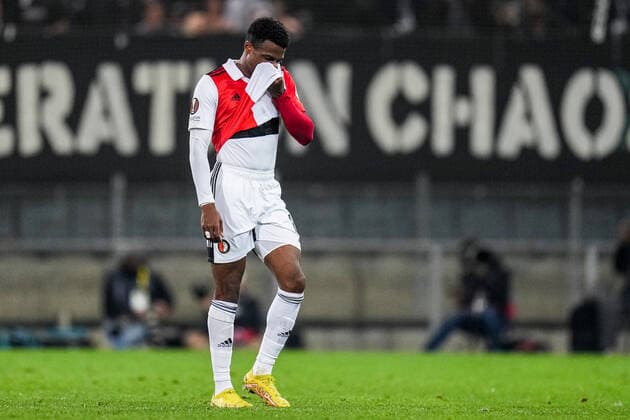UEFA Europa League: SK Sturm Graz v Feyenoord Graz - Javairo Dilrosun of Feyenoord during the match between SK Sturm Graz v Feyenoord at Stadion Graz-Liebenau on 27 October 2022 in Graz, Austria. Copyright: xYannickxVerhoevenx