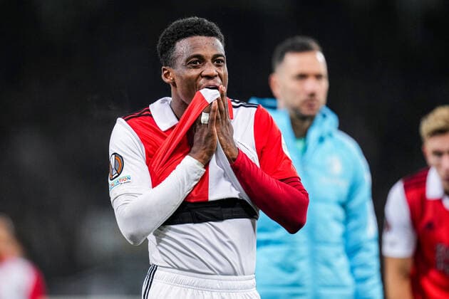 UEFA Europa League: SK Sturm Graz v Feyenoord Graz - Javairo Dilrosun of Feyenoord during the match between SK Sturm Graz v Feyenoord at Stadion Graz-Liebenau on 27 October 2022 in Graz, Austria. Copyright: xYannickxVerhoevenx
