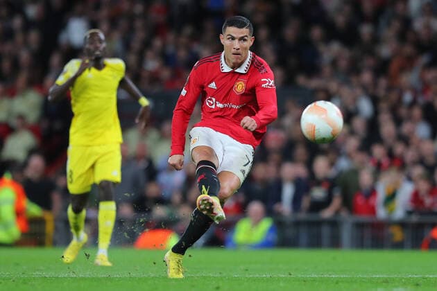 UEFA Europa League Manchester United, ManU v Sheriff Tiraspol Cristiano Ronaldo during the UEFA Europa League match Manchester United vs Sheriff Tiraspol at Old Trafford, Manchester, United Kingdom, 27th October 2022 (Photo by Stefan Constantin News Images) Manchester Old Trafford Greater Manchester United Kingdom Copyright: xStefanxConstantin NewsxImagesx