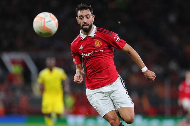 October 27, 2022, Manchester, Greater Manchester, United Kingdom: Bruno Fernandes during the UEFA Europa League match Manchester United, ManU vs Sheriff Tiraspol at Old Trafford, Manchester, United Kingdom, 27th October 2022. Manchester United Kingdom - ZUMAn307 20221027_zsa_n307_121 Copyright: xStefanxConstantin NewsxImagesx