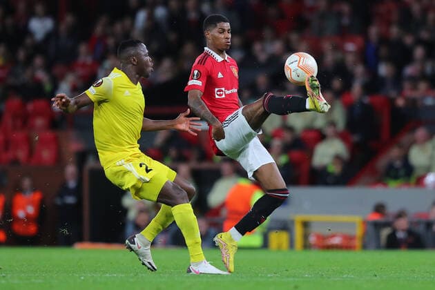 UEFA Europa League Manchester United, ManU v Sheriff Tiraspol Marcus Rashford during the UEFA Europa League match Manchester United vs Sheriff Tiraspol at Old Trafford, Manchester, United Kingdom, 27th October 2022 (Photo by Stefan Constantin News Images) Manchester Old Trafford Greater Manchester United Kingdom Copyright: xStefanxConstantin NewsxImagesx