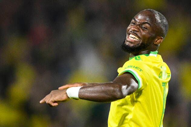 joie de Ingatius Ganago (Nantes) en fin de match FOOTBALL : FC NANTES vs QARABAH FK - Ligue Europa - J5 - 27 10 2022 JBAutissier Panoramic 