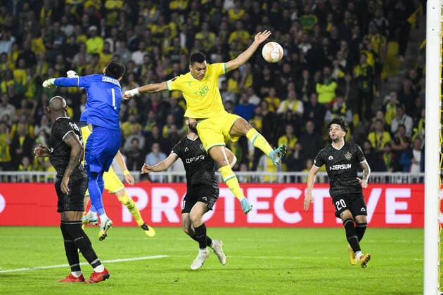 Mostafa Mohamed Ahmed Abdalla (Nantes) FOOTBALL : FC NANTES vs QARABAH FK - Ligue Europa - J5 - 27 10 2022 JBAutissier Panoramic 