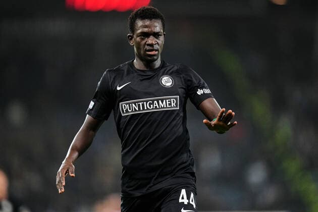 UEFA Europa League: SK Sturm Graz v Feyenoord Graz - Amadou Dante of SK Sturm Graz during the match between SK Sturm Graz v Feyenoord at Stadion Graz-Liebenau (Merkur Arena) on 27 October 2022 in Graz, Austria. Copyright: xYannickxVerhoevenx
