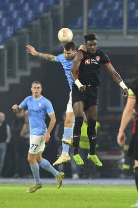 October 27, 2022, Rome, Italy: Alessio Romagnoli of S.S. LAZIO during the fifth day of UEFA Europa League Group F match between S.S. Lazio and FC Midtjylland at Olimpico Stadium on October 27, 2022 in Rome, Italy. football Europa League match - SS Lazio vs FC Midtjylland, Rome, Italy  - ZUMAl164 20221027_zsa_l164_273 Copyright: xDomenicoxCippitellix