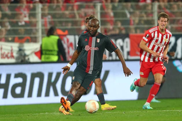 27 10 2022, xtgx, football UEFA Europa League, 1 FC Union Berlin Sporting Braga emspor, v l Al Musrati Braga, 8 DFL DFB REGULATIONS PROHIBIT ANY USE OF PHOTOGRAPHS as IMAGE SEQUENCES and or QUASI VIDEO Berlin