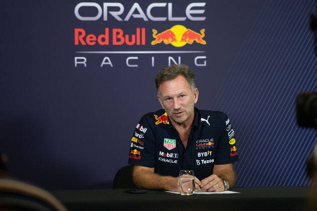 Christian Horner Oracle Red Bull Racing, Team Principal Gives Press Conference on ABA Accepted Breach Agreement between FIA and Red Bull Racing on Cost Cap Overrun , MEX, Formula 1 Mexican Grand Prix, Autodromo Hermanos Rodriguez Mexico City, Driver Arrival, 28 10 2022 MEX, Formula 1 Mexican Grand Prix, Autodromo Hermanos Rodriguez Mexico City, Driver Arrival, 28 10 2022 Mexico City Copyright: xEibner Memmlerx EP_MMR