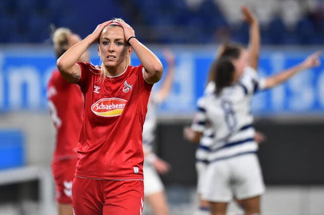 Soccer Women Flyeralarm Bundesliga Season 2022 2023 6 Matchday MSV Duisburg 1 FC Cologne on 28 10 2022 at Schauinsland Reisen Arena in Duisburg Mandy Islacker 1 FC Cologne North Rhine Westphalia Germany