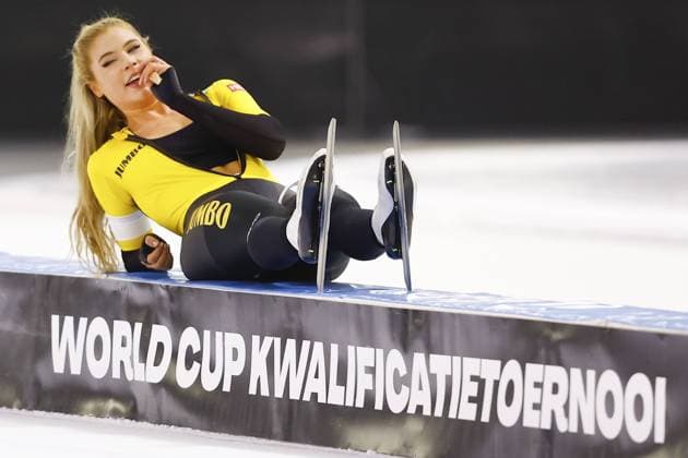 Bilder des Jahres, Sport 10 Oktober Sport Themen der Woche KW43 HEERENVEEN, Thialf Ice Stadium, 28-10-2022 , season 2022 2023 , World Cup Qualification Tournament. during the Worldcup Qualification 28-10-22, 1500m ladies Jutta Leerdam Worldcup Qualification 28-10-22  x19039447x Copyright: