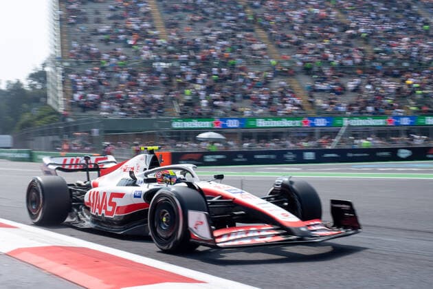 Mick Schumacher GER, Haas F1 Team 47 in VF 22, MEX, Formula 1 Mexican Grand Prix, Autodromo Hermanos Rodriguez Mexico City, 1 Free Practice, 28 10 2022 MEX, Formula 1 Mexican Grand Prix, Autodromo Hermanos Rodriguez Mexico City, 1 Free Practice, 28 10 2022 Mexico City Copyright: xEibner Memmlerx EP_MMR
