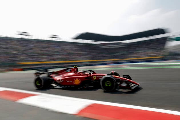 55 Carlos Sainz ESP, Scuderia Ferrari , F1 Grand Prix of Mexico at Autodromo Hermanos Rodriguez on October 28, 2022 in Mexico City, Mexico Photo by HOCH ZWEI Mexico City Mexico