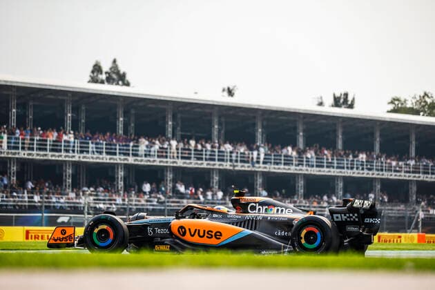 04 NORRIS Lando (gbr), McLaren F1 Team MCL36, action during the Formula 1 Grand Premio de la Ciudad de Mexico 2022, Mexican Grand Prix 2022, 20th round of the 2022 FIA Formula One World Championship, WM, Weltmeisterschaft from October 28 to 30, 2022 on the Autodromo Hermanos Rodriguez, in Mexico City, Mexico - F1 - MEXICO CITY GRAND PRIX 2022 DPPI Panoramic  00122045__R5_0941