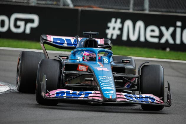 14 ALONSO Fernando (spa), Alpine F1 Team A522, action during the Formula 1 Grand Premio de la Ciudad de Mexico 2022, Mexican Grand Prix 2022, 20th round of the 2022 FIA Formula One World Championship, WM, Weltmeisterschaft from October 28 to 30, 2022 on the Autodromo Hermanos Rodriguez, in Mexico City, Mexico - F1 - MEXICO CITY GRAND PRIX 2022 DPPI Panoramic  00122045__R3_2118
