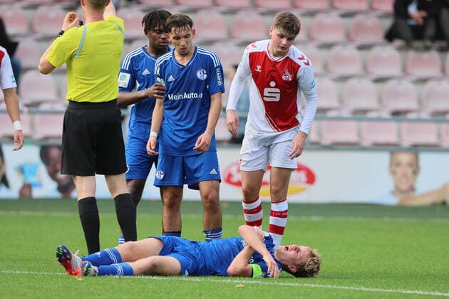Sport 1 FC Köln U19 vs Schalke04, A Junior Bundesliga West, Mattes Hansen Schalke , 29 10 2022, Picture