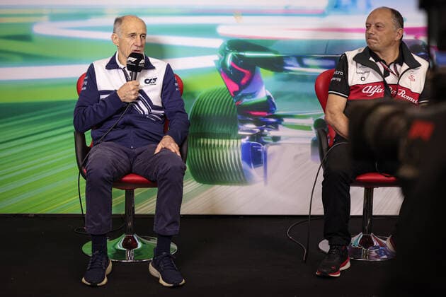 Franz Tost AUT, Scuderia AlphaTauri , Frederic Vasseur FRA, Alfa Romeo F1 Team ORLEN , F1 Grand Prix of Mexico at Autodromo Hermanos Rodriguez on October 29, 2022 in Mexico City, Mexico Photo by HOCH ZWEI Mexico City Mexico