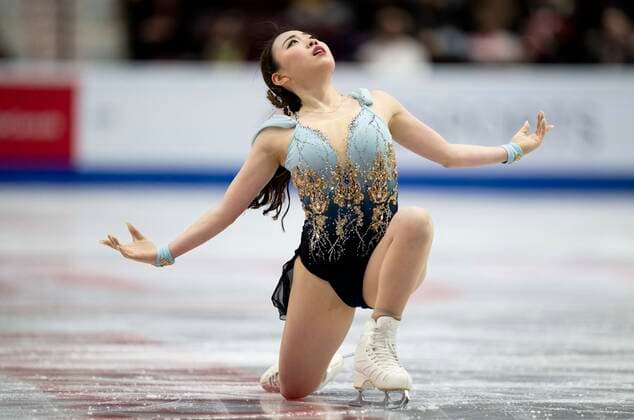 October 29, 2022, Mississauga, ON, Canada: Rika Kihira of Japan performs her free program during the women competition at Skate Canada International in Mississauga, Ont., on Saturday, October 29, 2022. Rika Kihira  - ZUMAc35_ 20221029_zaf_c35_018 Copyright: xPaulxChiassonx