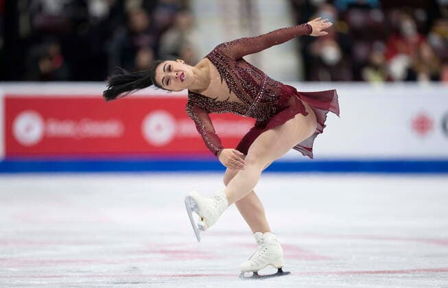 October 29, 2022, Mississauga, ON, Canada: Canada™s Gabrielle Daleman performs her free program during the women competition at Skate Canada International in Mississauga, Ont., on Saturday, October 29, 2022. Gabrielle Daleman  - ZUMAc35_ 20221029_zaf_c35_051 Copyright: xPaulxChiassonx