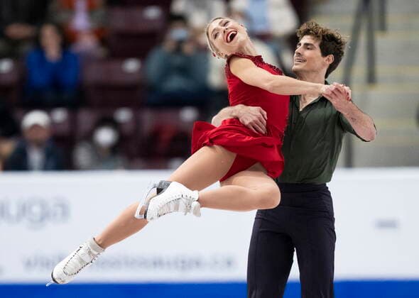 October 29, 2022, Mississauga, ON, Canada: Canada™s Piper Gilles and Paul Poirier perform their free dance during the ice dance competition at Skate Canada International in Mississauga, Ont., on Saturday, October 29, 2022. Piper Gilles Paul Poirier  - ZUMAc35_ 20221029_zaf_c35_130 Copyright: xPaulxChiassonx