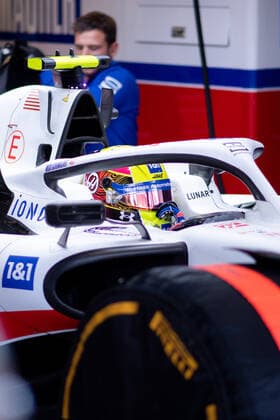 Mick Schumacher GER, Haas F1 Team 47 in car, MEX, Formula 1 Mexican Grand Prix, Autodromo Hermanos Rodriguez Mexico City, 3 Free Practice, 29 10 2022 MEX, Formula 1 Mexican Grand Prix, Autodromo Hermanos Rodriguez Mexico City, 3 Free Practice, 29 10 2022 Mexico City Copyright: xEibner Memmlerx EP_MMR