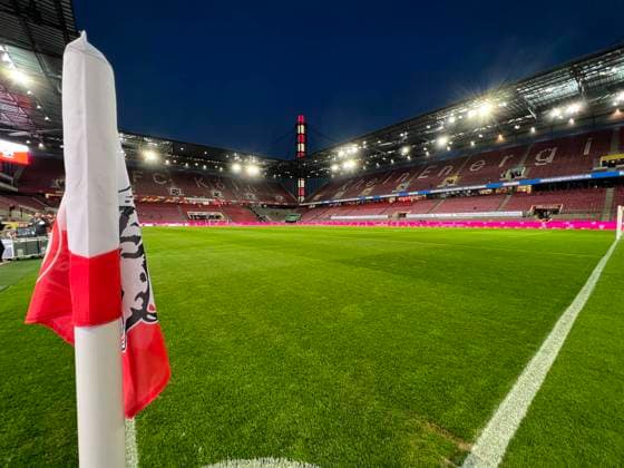 GER, 1 FBL 1 FC Koeln vs TSG Hoffenheim 30 10 2022, Rheinenergie Stadion, Koeln, GER, 1 FBL 1 FC Koeln vs TSG Hoffenheim, in picture feature in the most beautiful stadium in the world Rheinenergiestadion illuminated with blue hour nordphotoxGmBHx xMeuter nph00351