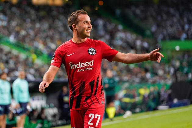 November 1, 2022, Lisbon, Portugal: Mario Gotze from Eintracht Frankfurt seen during the UEFA Champions League Group D football match between Sporting CP and Eintracht Frankfurt at Estadio do Jose Alvalade..Final score: Sporting CP 1:2 Eintracht Frankfurt Lisbon Portugal - ZUMAs197 20221101_zaa_s197_191 Copyright: xBrunoxdexCarvalhox