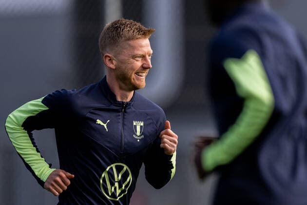 221102 Anders Christiansen during a training session with Malmö FF on November 2, 2022 in Malmö Photo Petter Arvidson BILDBYRAN code PA PA0426 football football soccer fotball uefa europa league training practice training malmö ff bbeng,  Copyright: PETTERxARVIDSON BB221102PA019