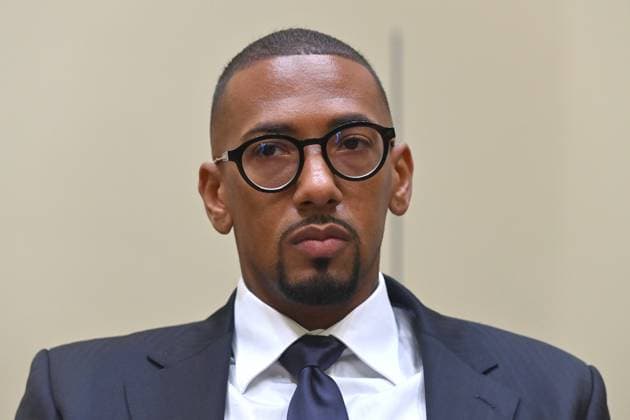 Jerome BOATENG in the hearing room single picture,cut single motive,portraet,portrait,portrait appeal criminal proceedings against Jerome B because of the suspicion of the body injury CaribbeanÂ on 02 11 2022 before the higher regional court Munich II, OLG Â