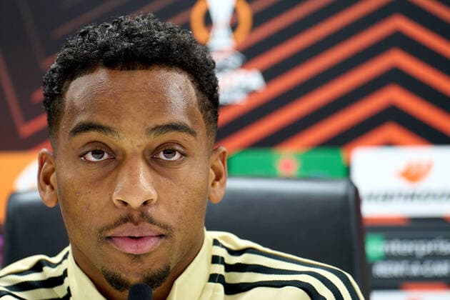 UEFA Europa League press conference, PK, Pressekonferenz and training of Feyenoord Rotterdam - Quinten Timber of Feyenoord during the press conference and training of Feyenoord at Stadion Feijenoord De Kuip on 2 November 2022 in Rotterdam, Netherlands. Copyright: xTomxBodex