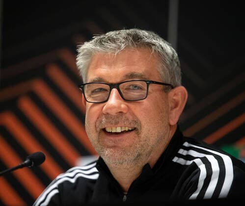 Football, men, season 2022 2023, Europa League, Royale Union Saint Gilloise 1 FC Union Berlin group stage, group D, matchday 6 , press conference and training of 1 FC Union the day before the match, coach Urs Fischer 1 FC Union Berlin , 02 11 2022, Copyright: xSebastianxRäppold MatthiasxKochx