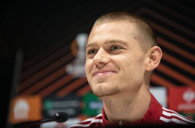 Football, Men, 2022 2023 season, Europa League, Royale Union Saint Gilloise 1 FC Union Berlin group stage, Group D, Matchday 6 , 1 FC Union press conference and training the day before the match, Julian Ryerson 1 FC Union Berlin , 02 11 2022, Copyright: xSebastianxRäppold MatthiasxKochx