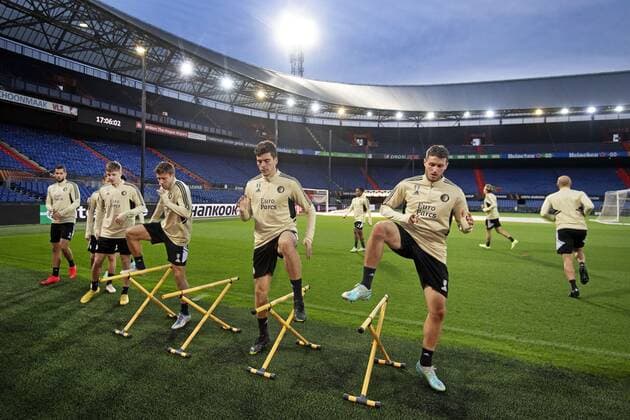 Football, EL, Feyenoord Rotterdam, Training