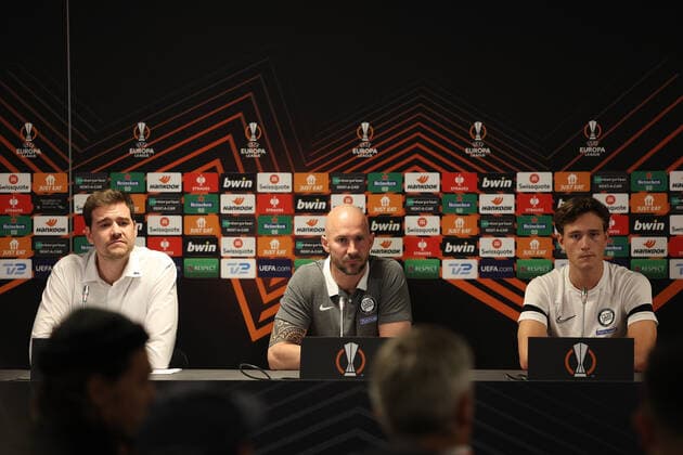 Football, EL, SK Sturm Graz, Press conference