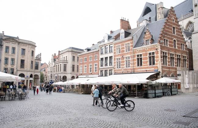 Football, men, season 2022 2023, Europa League group stage, group D, matchday 6 , Royale Union Saint Gilloise 1 FC Union Berlin, overview in the city of Leuven, 03 11 2022, Copyright: xSebastianxRäppold MatthiasxKochx