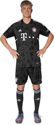 Football 1 Bundesliga season 2022 2023 29 08 2022 photo session FC Bayern Muenchen goalkeeper Johannes Schenk