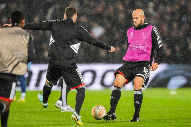 UEFA Europa League: Feyenoord v Lazio Roma Rotterdam - Gernot Trauner of Feyenoord during the match between Feyenoord v Lazio Roma at Stadion Feijenoord De Kuip on 3 November 2022 in Rotterdam, The Netherlands. Copyright: xTomxBodex