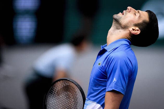 Sport Bilder des Tages Novak Djokovic (crb) TENNIS : Rolex Paris Masters - Paris - 03 11 2022 JBAutissier Panoramic 