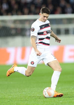 SOCCER - UEFA EL, Midtjylland vs Sturm HERNING,DENMARK,03.NOV.22 - SOCCER - UEFA Europa League, group stage, FC Midtjylland vs SK Sturm Graz. Image shows Emiliano Martinez (Midtjylland).  GEPAxpictures xChrisxBauer