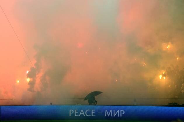 ROTTERDAM Atmospheric action during the UEFA Europa League Group F match between Feyenoord and Lazio Roma at Feyenoord Stadium de Kuip on November 3, 2022 in Rotterdam, Netherlands ANP OLAF KRAAK UEFA Europa League group F 2022 2023 xVIxANPxSportx xxANPxIVx 457173700 originalFilename: 457173700.jpg