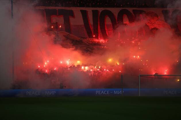 Sport Bilder des Tages ROTTERDAM, 3-11-2022, Stadium de Kuip, the UEFA Europa League Feyenoord - Lazio Roma, fans of Feyenoord Feyenoord - Lazio  x19131702x Copyright: