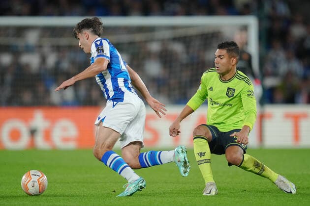 Football, EL, Real Sociedad - Manchester United